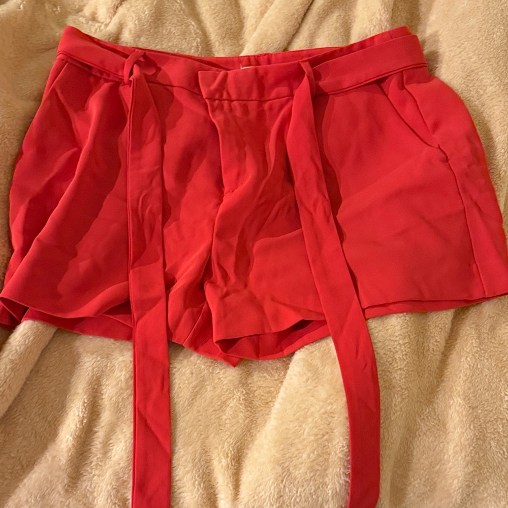 Forever 21 Wrap Around Red Shorts
